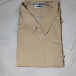 Long Sleeve Men's Beige Shirt